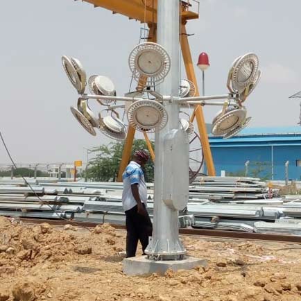 high mast pole supplier in Chennai